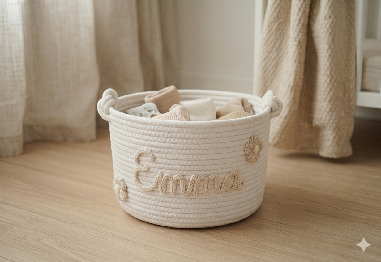 <font dir="auto" style="vertical-align: inherit;"><font dir="auto" style="vertical-align: inherit;">Etsy Easter Date Personalized Name Gift Basket Cute Cotton Rope Woven Bunny Storage Basket Party Favors</font></font>
