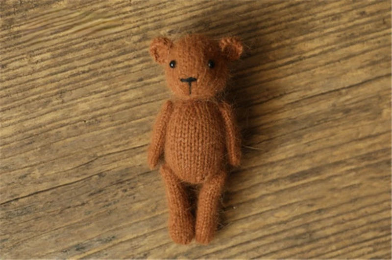 Handmade Dolls Knitted Rabbit Bear  Newborn Photography Props Baby Photography Studio  Accessoires