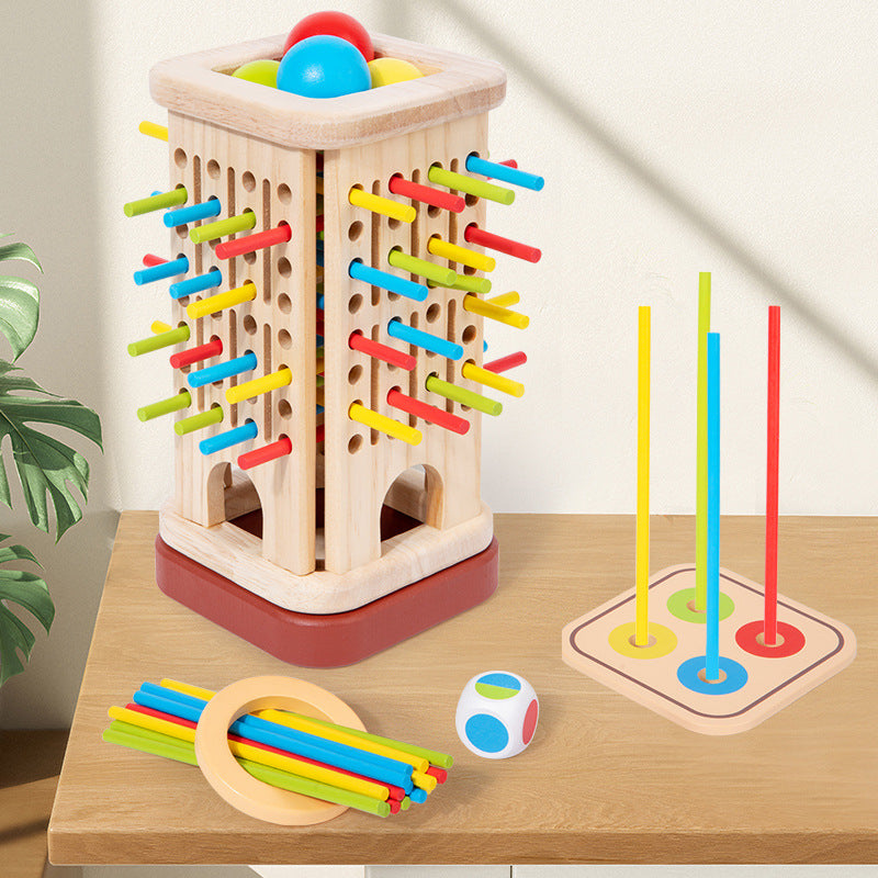 <font dir="auto" style="vertical-align: inherit;"><font dir="auto" style="vertical-align: inherit;">Wooden Kidsren's Educational Toys Small Three-In-One Stick Game Early Education Interactive Montessori Teaching Aids Family Desktop</font></font>