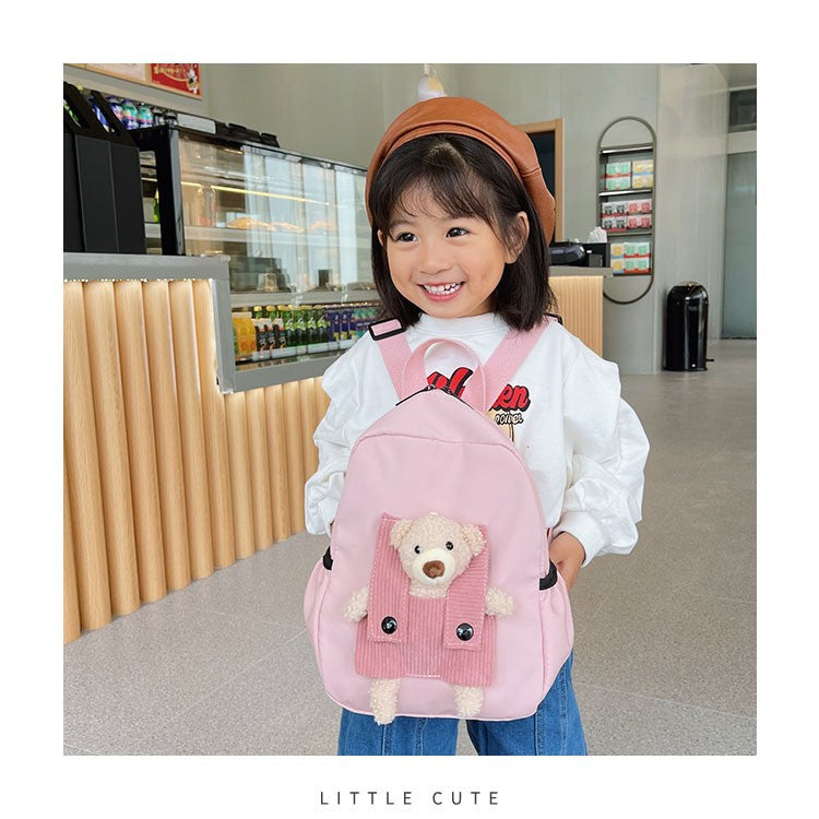 <font dir="auto" style="vertical-align: inherit;"><font dir="auto" style="vertical-align: inherit;">Children's Cartoon Cute Doll Bear Backpack Kindergarten Primary School Students Trendy Fashion Easiest for Match Travel Backpack</font></font>