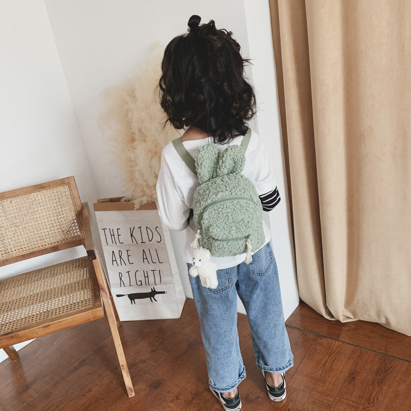 <font dir="auto" style="vertical-align: inherit;"><font dir="auto" style="vertical-align: inherit;">Kindergarten Kidsren's Schoolbag, Little Rabbit, Plush, Cute Girl Backpack, Doll, 1-3 Years Old, Female Baby, Mini, 2 Years Old</font></font>