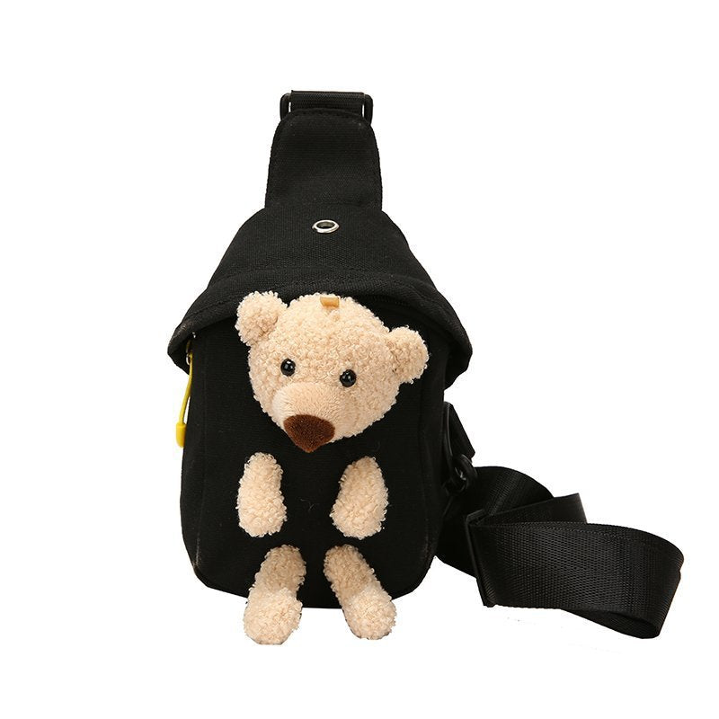 <font dir="auto" style="vertical-align: inherit;"><font dir="auto" style="vertical-align: inherit;">Popular Bear Canvas Bag 2025 New Trendy Shoulder Crossbody Bag Cartoon Ins Cute Bag Custom Packaging</font></font>