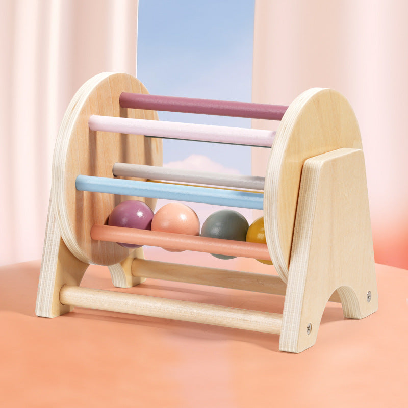 <font dir="auto" style="vertical-align: inherit;"><font dir="auto" style="vertical-align: inherit;">Cross-border Montessori Kindergarten Early Education Baby Logical Thinking Hand-eye Coordination Training Desktop Rolling Drum Educational Toys</font></fon