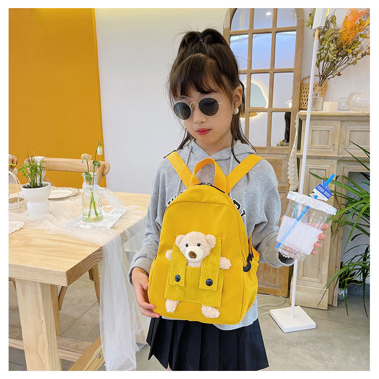 <font dir="auto" style="vertical-align: inherit;"><font dir="auto" style="vertical-align: inherit;">Children's Cartoon Cute Doll Bear Backpack Kindergarten Primary School Students Trendy Fashion Easiest for Match Travel Backpack</font></font>