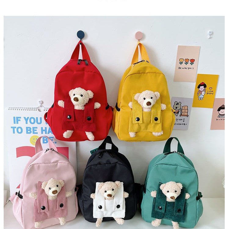 <font dir="auto" style="vertical-align: inherit;"><font dir="auto" style="vertical-align: inherit;">Children's Cartoon Cute Doll Bear Backpack Kindergarten Primary School Students Trendy Fashion Easiest for Match Travel Backpack</font></font>