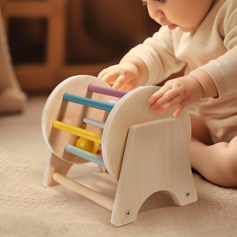 <font dir="auto" style="vertical-align: inherit;"><font dir="auto" style="vertical-align: inherit;">Cross-border Montessori Kindergarten Early Education Baby Logical Thinking Hand-eye Coordination Training Desktop Rolling Drum Educational Toys</font></fon