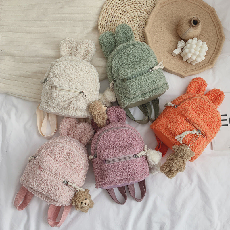 <font dir="auto" style="vertical-align: inherit;"><font dir="auto" style="vertical-align: inherit;">Kindergarten Kidsren's Schoolbag, Little Rabbit, Plush, Cute Girl Backpack, Doll, 1-3 Years Old, Female Baby, Mini, 2 Years Old</font></font>