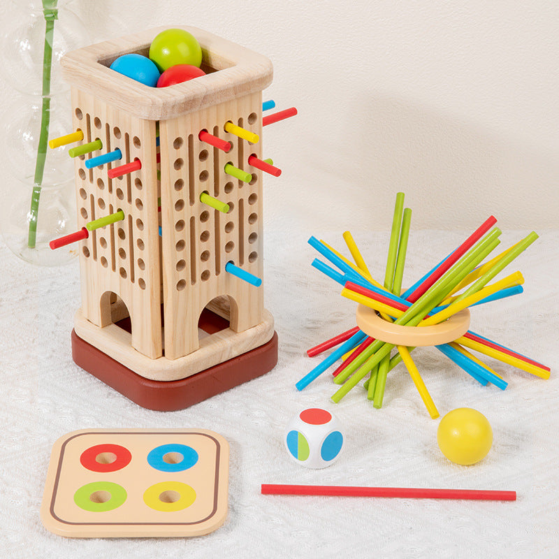 <font dir="auto" style="vertical-align: inherit;"><font dir="auto" style="vertical-align: inherit;">Wooden Kidsren's Educational Toys Small Three-In-One Stick Game Early Education Interactive Montessori Teaching Aids Family Desktop</font></font>