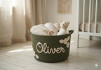 Personalized woven basket