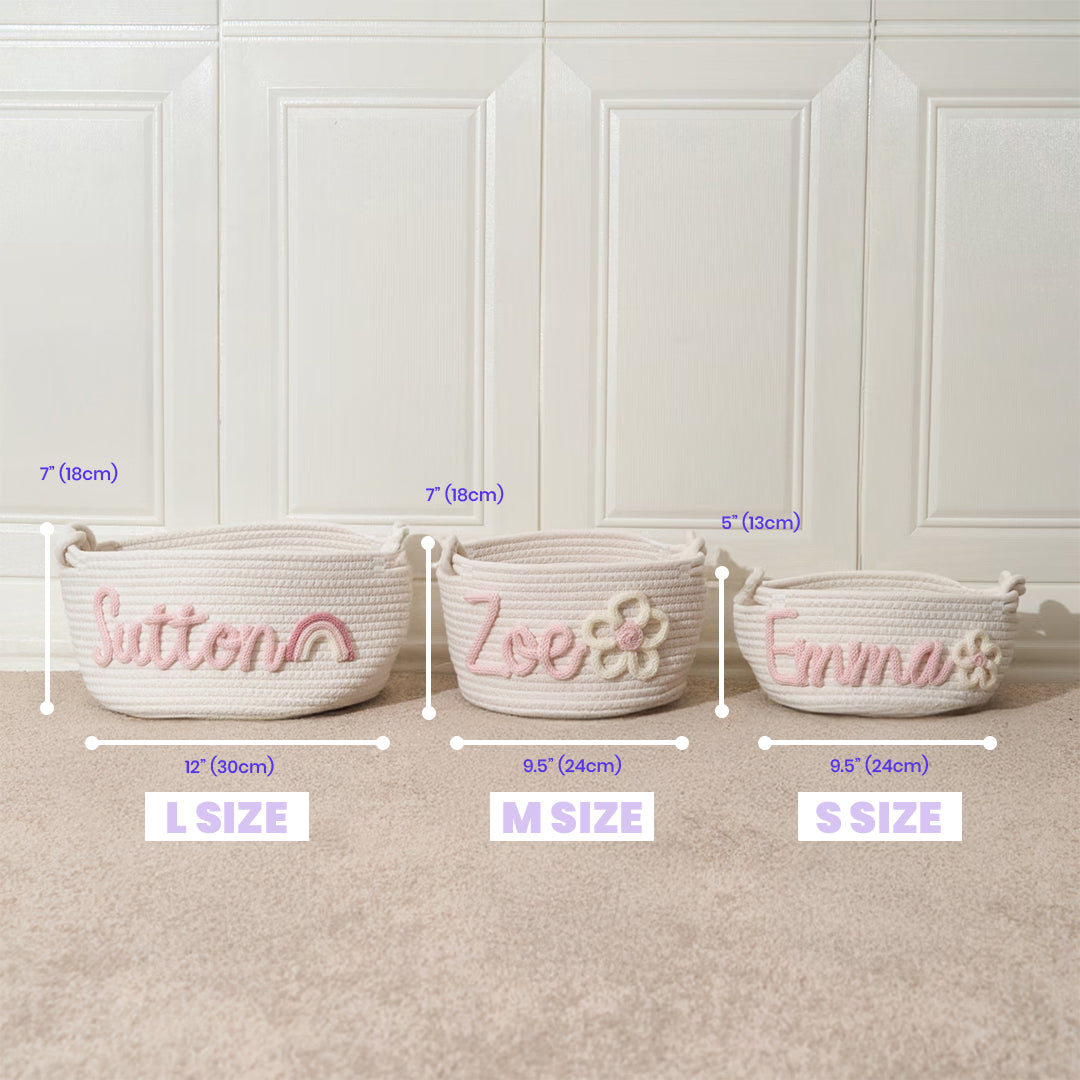 Baby Knits™ Personalized Knitted Basket